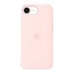 iPhone 17e için MagSafe özellikli Silikon Kılıf - Açık Pembe