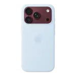 iPhone 18 Pro için MagSafe özellikli Silikon Kılıf - Taze Mavi