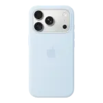 iPhone 18 Pro için MagSafe özellikli Silikon Kılıf - Taze Mavi