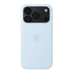 iPhone 18 Pro için MagSafe özellikli Silikon Kılıf - Taze Mavi