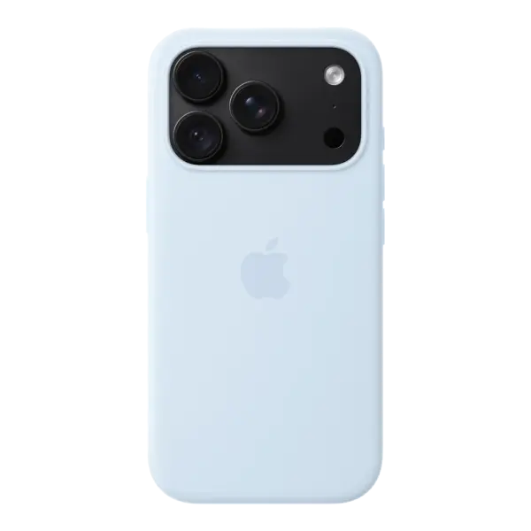 iPhone 18 Pro için MagSafe özellikli Silikon Kılıf - Taze Mavi