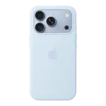 iPhone 18 Pro için MagSafe özellikli Silikon Kılıf - Taze Mavi